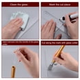 thumbnail image 5 of Glass Cutter 6mm-12mm Cutting Range Pencil Style Oil Feed Carbide Tip for Tiles Mirror Stained Glass Cutting, 5 of 6