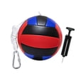 thumbnail image 4 of Pelota y cuerda de tetherball con bomba para jugar al aire libre en de juegos de la playa negro rojo, 4 of 8
