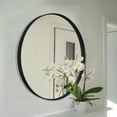 thumbnail image 4 of PAIHOME Black Bathroom Mirror, 24x24 Bathroom Wall Mirror, Round Bathroom Vanity Mirror, Framed Mirror with Metal Frame, 4 of 4
