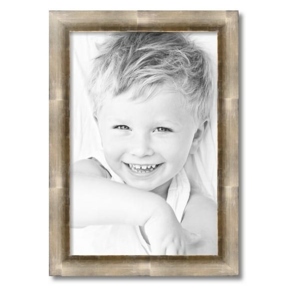 ArtToFrames 16" x 24" Antique Silver Picture Frame, 16x24 inch Silver Wood Poster Frame (WOM-4944), 3 Pack