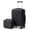 Black- 2 PCS, variant on Ktaxon Luggage Set 2 Piece Carry-on, PP Hard Shell Suitcase 14" 20" Luggage Sets Spinner Wheels, Green