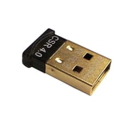 Bluetooth 4.0 USB Adapter Gold Plated Micro Dongle 33ft/10m Compatible with Windows 10,8.1/8,7,Vista, XP, 32/64 Bit for Desktop , Laptop, computers