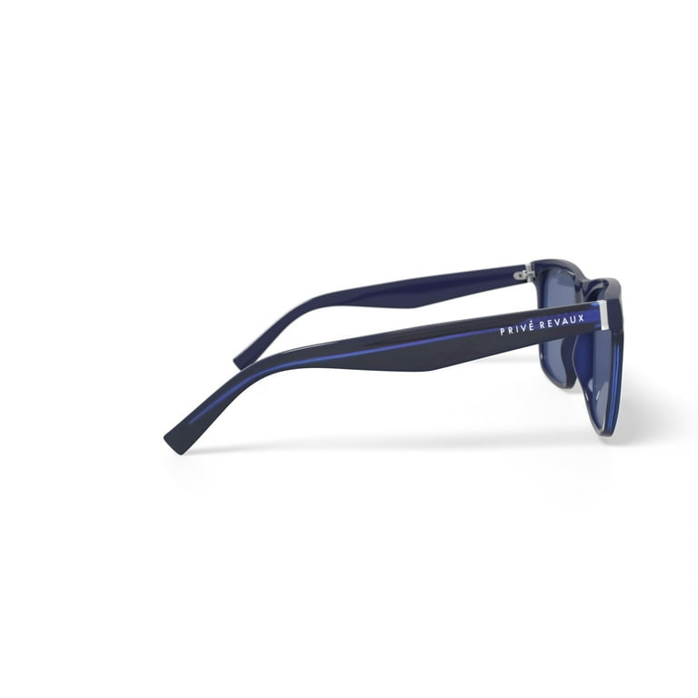 Prive Revaux Neptune Square Sunglasses Blue Havana 56-17