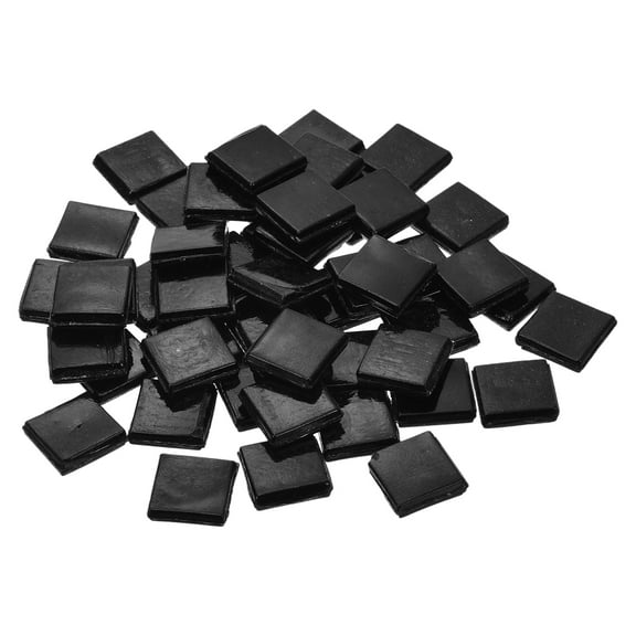Uxcell 50Pcs Mosaic Tiles, Micro Glass Tiny Mini Mosaic Tile DIY Hobbies Handmade Crystal Free Stone Craft Black