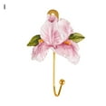 thumbnail image 3 of Walbest 1Pc European Style Flower Embossed Wall-mounted Clothes Hook, Non-slip Resin Creative Rose Flower Design Hook Hanger, 3 of 7