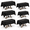 Black-52" x 52" (6 Pack), variant on 2 Pack Yellow Rectangle Tablecloths 60x120 Inch For 8ft Tables