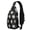 Spring Daisy Pr, variant on Science Experiment Print Sling Backpack, Scientific Formula Crossbody Daypack for Future Scientists and Learners