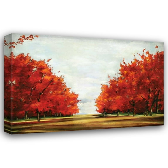 Allison Pearce 32x23 Gallery Wrapped Canvas Wall Art Titled - Red Glory