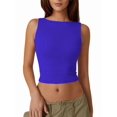thumbnail image 3 of Women Summer Backless Tank Tops Spring Casual Basic Cute 2026 Sleeveless Shirt Vacation Outfit, 3 of 7