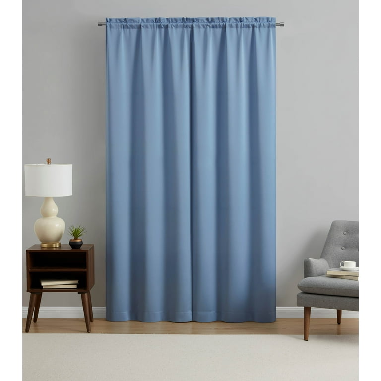 Light Blue Blackout Curtains purchases 2 Panels 90 x 50 NEW