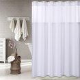 thumbnail image 7 of Haperlare 72"W x 84"L Extra Long Shower Curtain with Snap-in Fabric Liner Set Heavy Weigh Water Resistant, White, 7 of 7