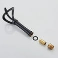 thumbnail image 3 of Matte Black Bathroom Basin Faucet Single Hole Single Handle Brass Waterfall Inlet Pipes Mixer Tap, 3 of 7