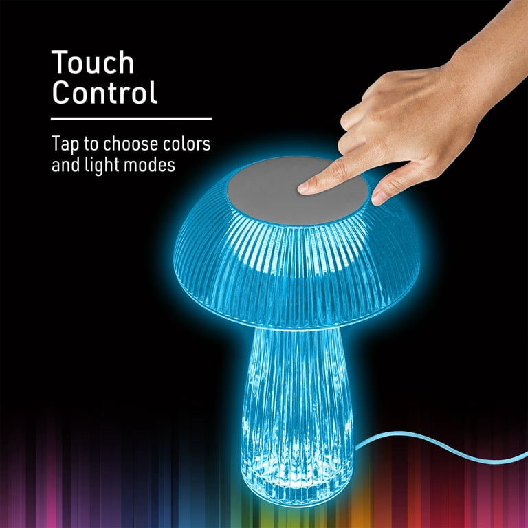TASMOR LED Touch Control Lamp - Multi Colour - Night Light Dimming - Music  Mode