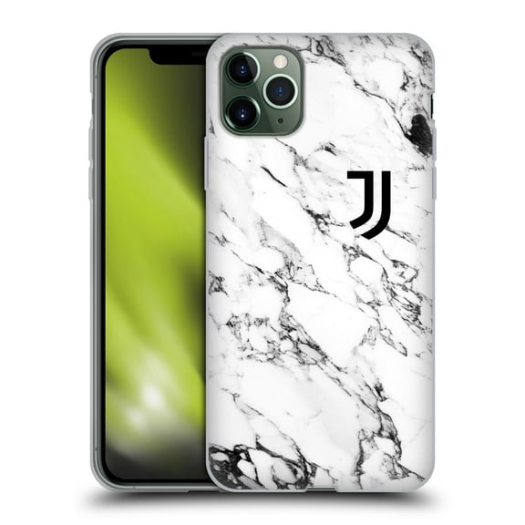 Head Case Designs Officially Licensed Juventus Football Club Marble White Soft Gel Case Compatible with Apple iPhone 11 Pro Max
