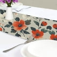 thumbnail image 4 of Yayeee Table Runner 70 inches Long Home Kitchen Dinning Party Decoration, Large Red Floral Pattern, 4 of 7
