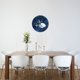 thumbnail image 4 of Reloj de pared con diseño de estrella de mar, nautilus, conchas marinas, acuarela, playa, azul, silencioso, de 10 pulgadas, estilo rústico retro, decorativo para sala de estar, cocina, hogar, baño y, 4 of 7