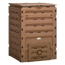 120 Gallon Compost Bin - Outdoor Tumbler with Vents & Sliding Doors