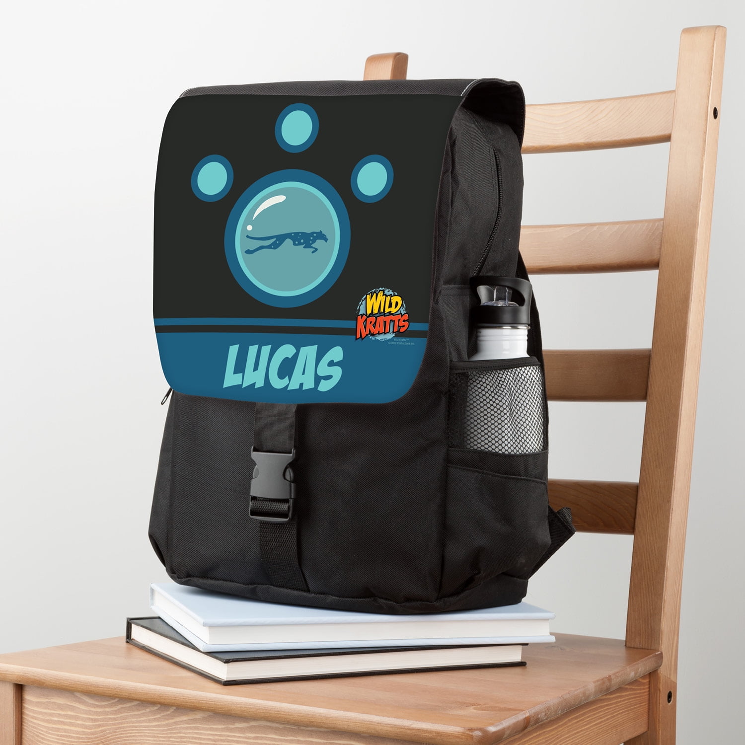 little blue backpack