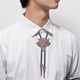 thumbnail image 4 of Corbata de bolo Yinane Cuero Vaquero Occidental Bronce Rojo, 4 of 8