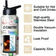 thumbnail image 4 of 32oz Insulated Chemistry Teacher Tumbler with Straw & Flip Lid - Stainless Steel Water Bottle Gift for Chemistry Teachers (Men & Women), 4 of 6