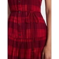 thumbnail image 4 of Time and Tru Women's Double Cloth Midi Dress, Sizes XS-XXXL, 4 of 5