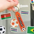 thumbnail image 5 of Soccer Football Keychains, Soccer Gifts Key Ring, Sports Fan Silicone Key Rings for Backpack, Sport Ball Car Keyrings Cute Soccers Ball Keyring, 5 of 6