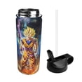 thumbnail image 3 of 18oz Sports Insulated Kettle Drinking Cup Water Goku Water Bottle Stainless Steel Kettle Portable Cup For Gym Outdoor Sports(With Straw), 3 of 9