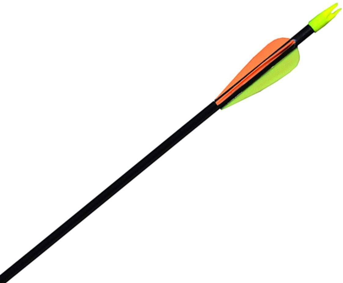GPP 28" Recurve Bow Fiberglass Archery Target Arrows for Practice Arrow or Youth, Pack of 12
