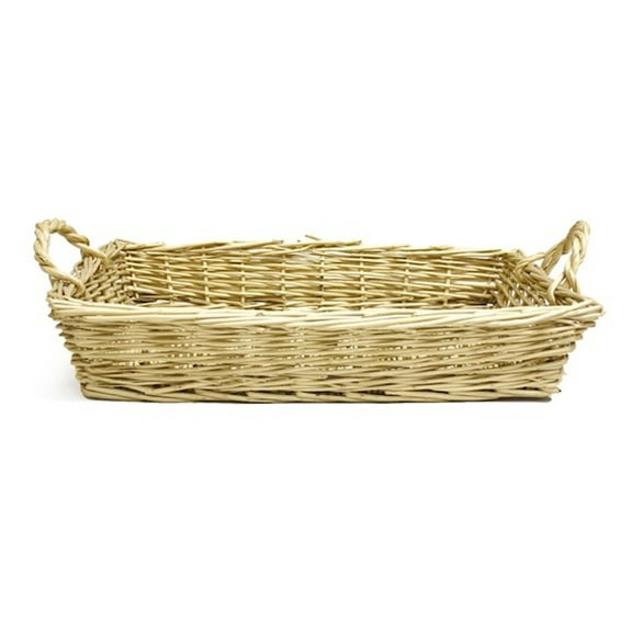 Rectangular With Handles Willow Basket