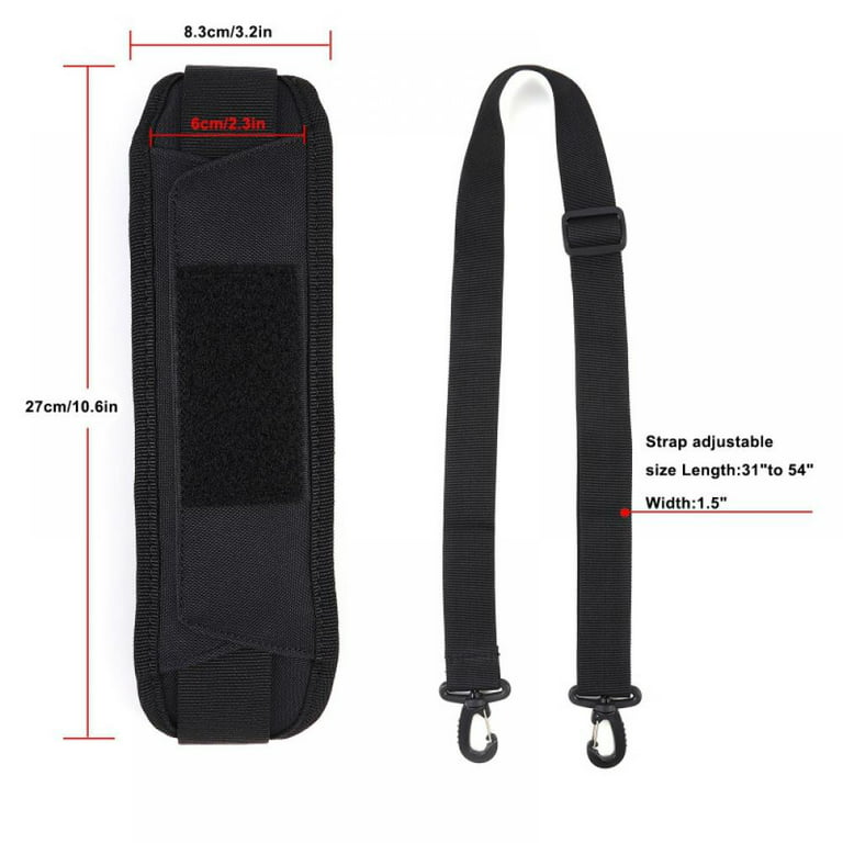 Taygeer Shoulder Strap, 52 Universal Replacement Laptop Shoulder Strap  Luggage Duffel Bag Strap Adjustable Comfortable Belt with Metal Hooks for