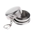 thumbnail image 1 of Sonducket Taza Hi.FANCY, taza de agua plegable de acero inoxidable, taza plegable para acampar, suministros para beber al aire libre Kits de desorden para acampar Blanco 150ML, 1 of 6