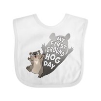 Inktastic My First Groundhog Day Cute Baby Boys or Girls Baby Bib