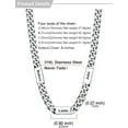 thumbnail image 6 of Cuban Link Chain Custom Name Necklace for Men, Stainless Steel/Black/Gold Plated Men Necklaces with 1-6 Names Engraved, 5/7 mm Width, 18/20/22/24 Inches Length, Thick Hip Hop Family Chains Jewelry, 6 of 16
