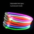 thumbnail image 3 of LED Dog Collar, USB Rechargeable Glowing Lighted Up Collar, Cuttable Water-Resistant TPU Safety Collar Lights for Small Medium Large Dogs, Red L, 3 of 11