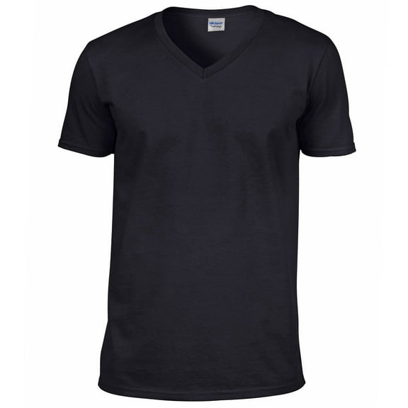 Gildan Mens Soft Style V-Neck Short Sleeve T-Shirt