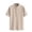 Khaki, variant on Hawaiian Shirt for Men Tropical Lapel Neck Solid Color Blouse Short Sleeve Lightweight Holiday Floral Short Sleeve Shirt T Shirt Summer Shirts Men