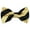 Black and Honey Gold, variant on Red and White College Stripe Pre-Tied Bow Tie