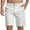 c02White, variant on USNSM Men's Summer Casual Shorts Classic Cotton Mid Waist Slim Fit Straight Shorts Outdoor Casual Solid Color Shorts Sky Blue M