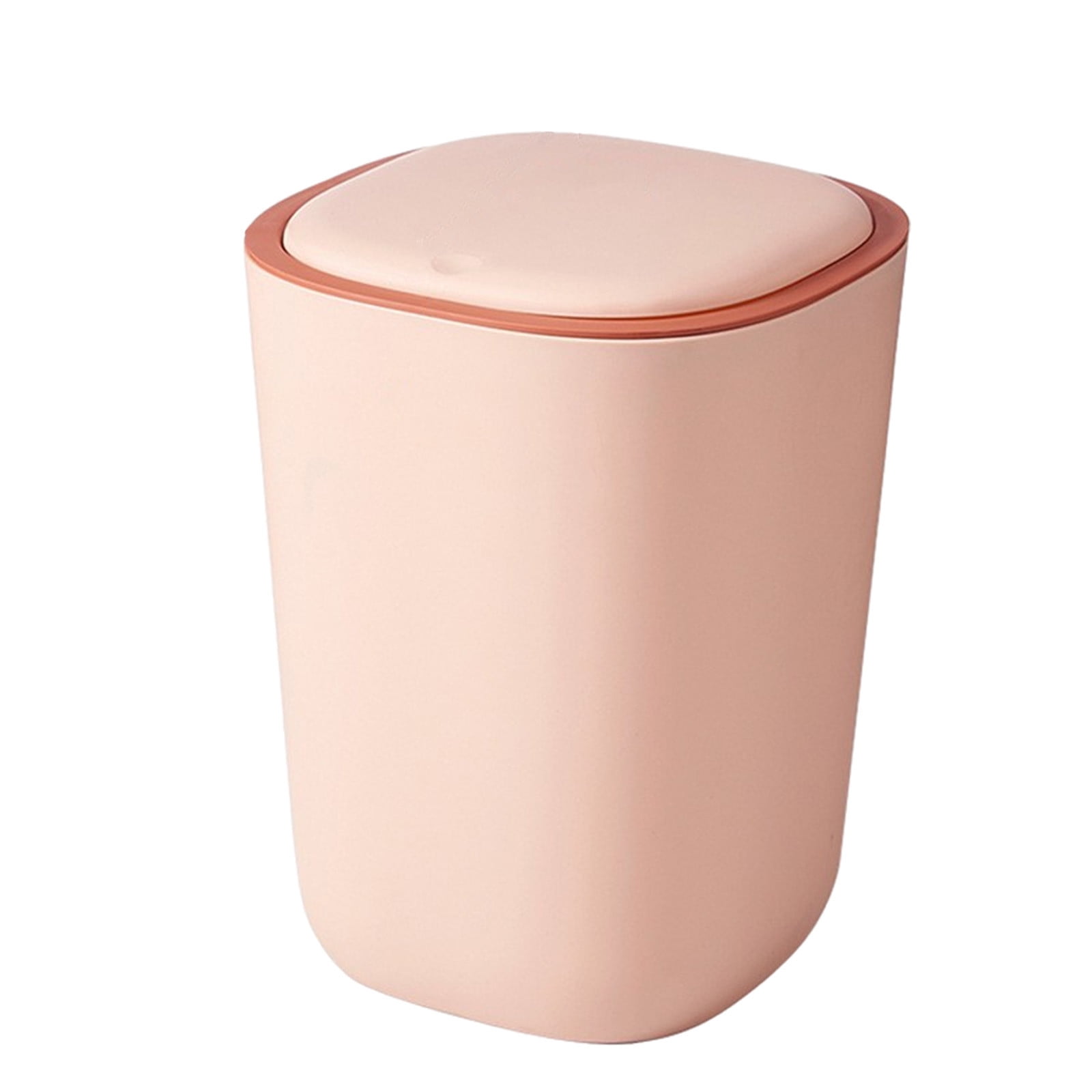 ufehgfjh Garbage Can Silent Opening And Closing Lid Trash Can Bathroom Bedroom Office Dormitory Small Space Living Trash Recycling Bin