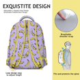 thumbnail image 5 of Adorable Banana Travel Backpack - Durable & Trendy for Everyday Use, Large Capacity Bookbag with Organizer, Unique Gift, 5 of 6
