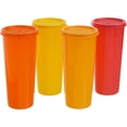 thumbnail image 1 of Tupperware Jumbo Tumblers Plastic Jar Set, 16 oz, Set of 4, Color: Multi, 1 of 1