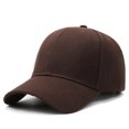 thumbnail image 1 of Solid Color Hat Female Face Small Spring And Summer Black Casual And Versatile Baseball Cap Sunshade Sunscreen Cap Man Coffee, 1 of 6