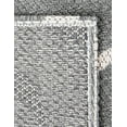 thumbnail image 6 of Unique Loom Decatur Collection Area Rug - Scroll (4' 2" x 6' 1" Rectangle Dark Gray/Ivory), 6 of 7