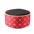 thumbnail image 2 of Inflatable Ottoman - Red Geo, 2 of 4