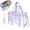 Pink, variant on Iridescent Beach Tote Bag for Women Large Zipper Beach Pool Swim Bag with Phone Pouch Waterproof Adjustable Strap Packable Foldable Vacation Essential Present for Women