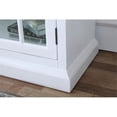 thumbnail image 3 of Pemberley Row Solid Wood Antique White Curio Cabinet Rectangular 33.5" x 16.5" x 75.5" Assembled, 3 of 5