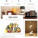 thumbnail image 3 of Led Spiral Bedside Lamp 12w Warm White Eye Protection Brightness, Led Table Lamp/decorative Lighting For Bedroom Living Room (white) [energy Class A], 3 of 5