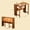 Walnut + Bamboo + Bamboo#442, variant on Bamboo Folding Desk for Small Space, Computer Desk with Hidden Storage, Mid Century Foldable Table for Home Office and Bedroom, Walnut Brown