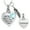 Customize, variant on God Has You In His Arms, I Have You In My Heart - Heart Urn Necklace for Ashes with Birthstone Cremation Necklace for Human / Pet Ashes Necklace