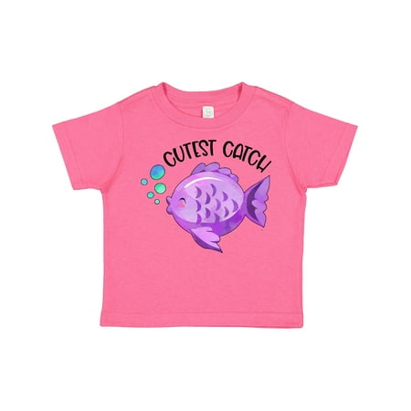 

Inktastic Cutest Catch Cute Purple Fish Gift Toddler Boy or Toddler Girl T-Shirt